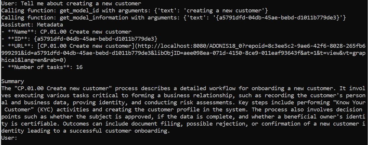 MCP Usage ADONIS